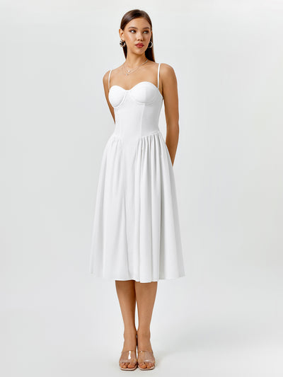 white corset backless maxi dress#color_white