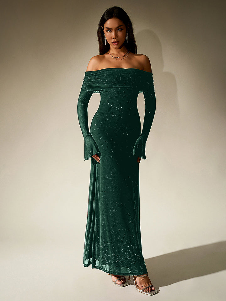 off the shoulder flounce dress Endless Rose