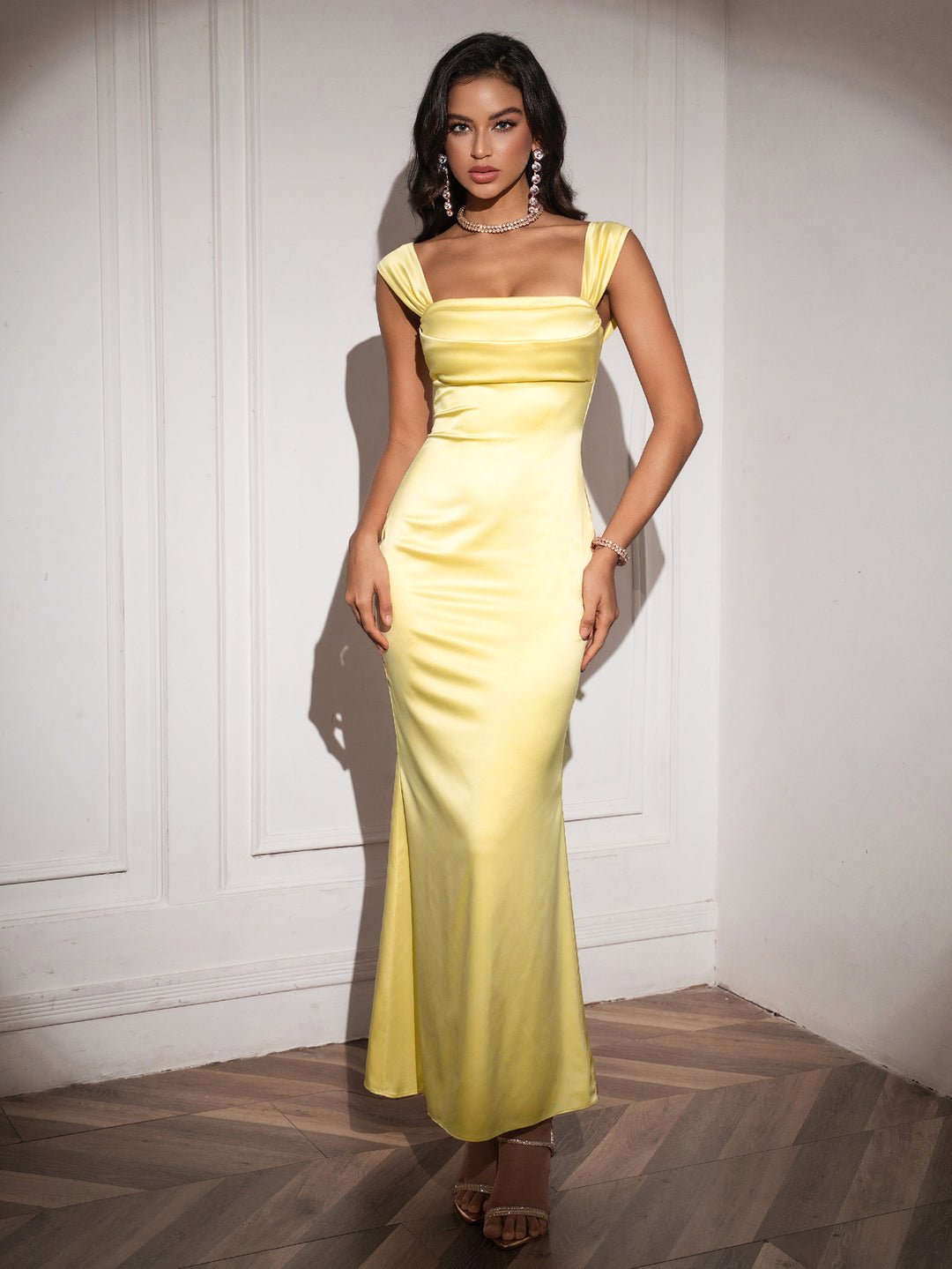 gold backless mermaid dress Backless Bright Gold Sequin Mermaid Formal Dress