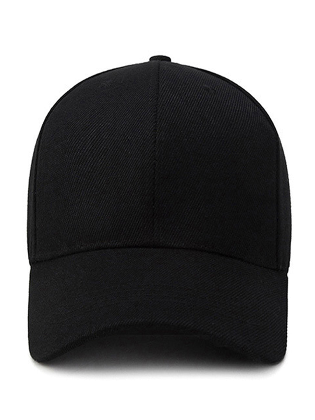 ‌Solid Baseball Cap Adjustable#color_black
