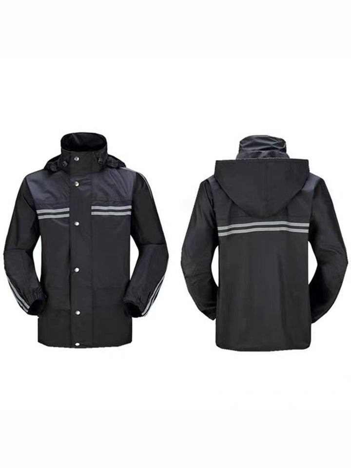 Parthea Solid Waterproof Jacket With Pants