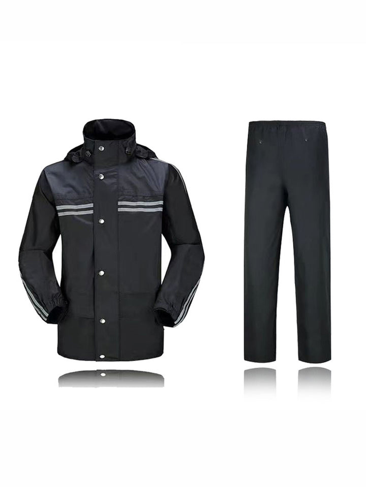 Parthea Solid Waterproof Jacket With Pants