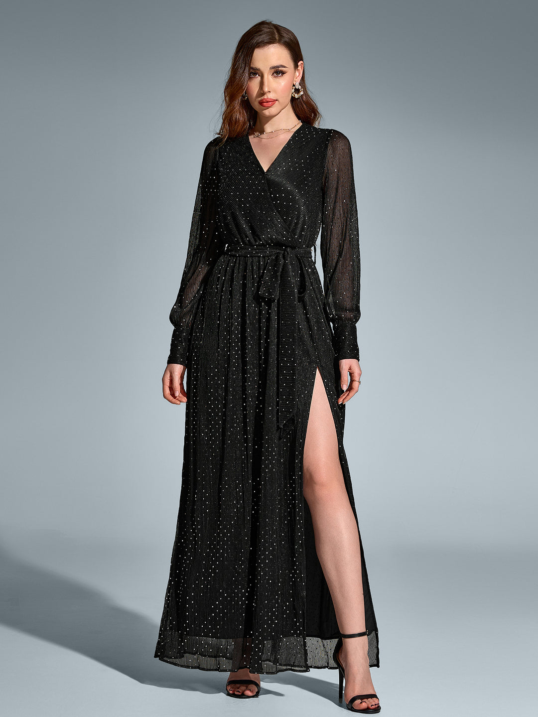 side tie ruched dress Side Tie Ruched Collar Dress