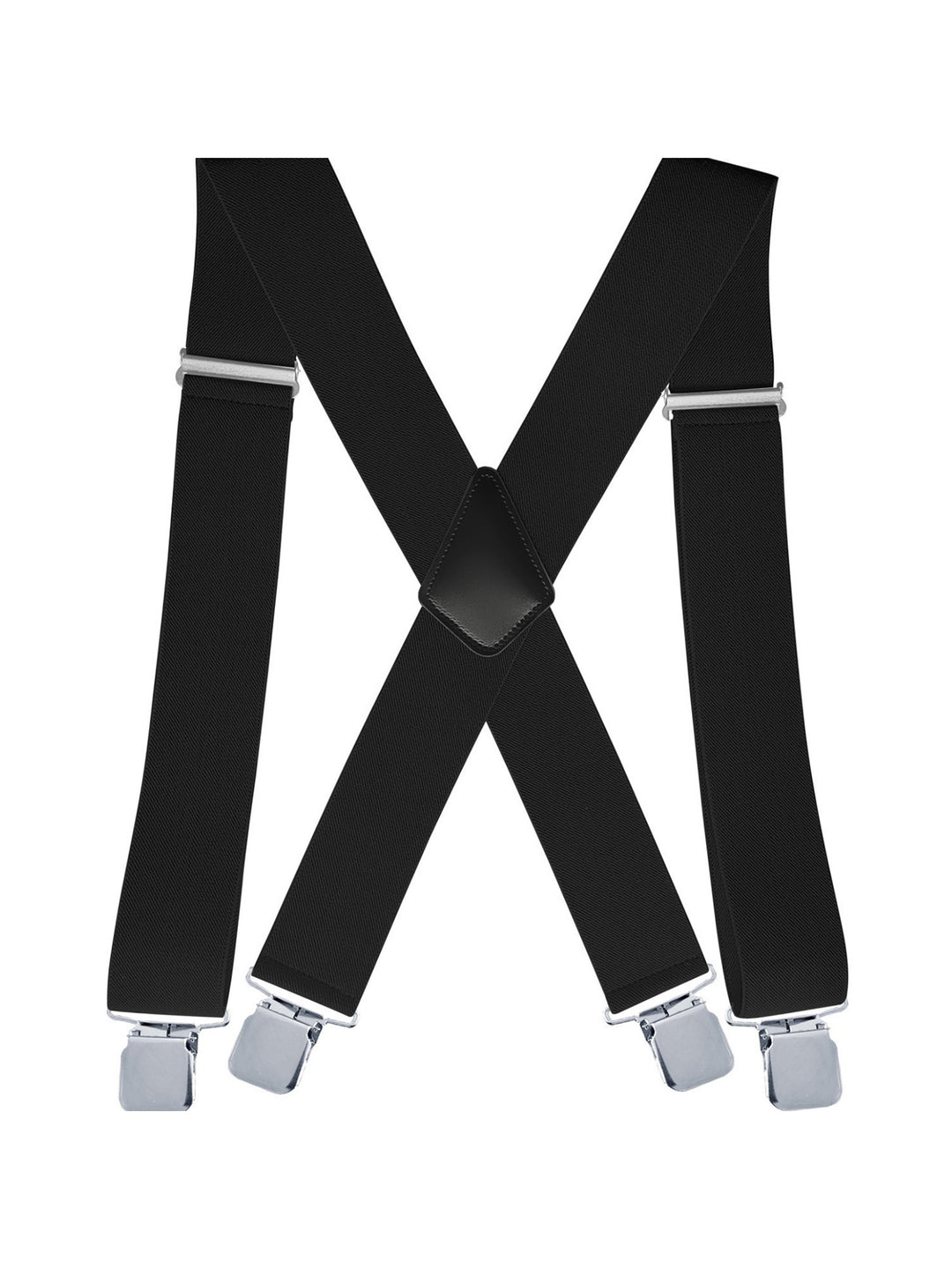 X-Back Adjustable Elastic Suspenders#color_black