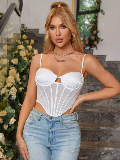 Mesh Sheer Long Sleeve Corset Crop top Ruched off Shoulder Blouse Push Up  Party Boned Bustier for Cute Women Trendy, Pink, 0-2 : : Clothing,  Shoes & Accessories